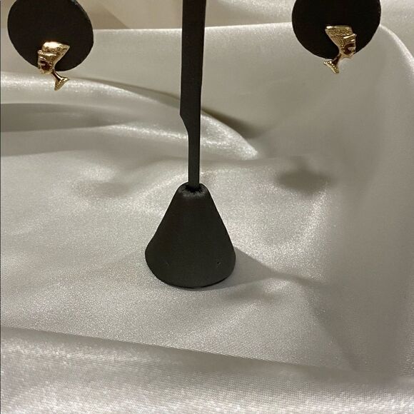 14k real gold Nefertiti Egyptian queen earring - Picture 7 of 8